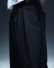 Wide Pleated Pants - Monoline - Gambar 5